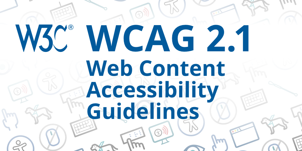 La grafica delle WCAG 2.1 pubblicata dal W3C