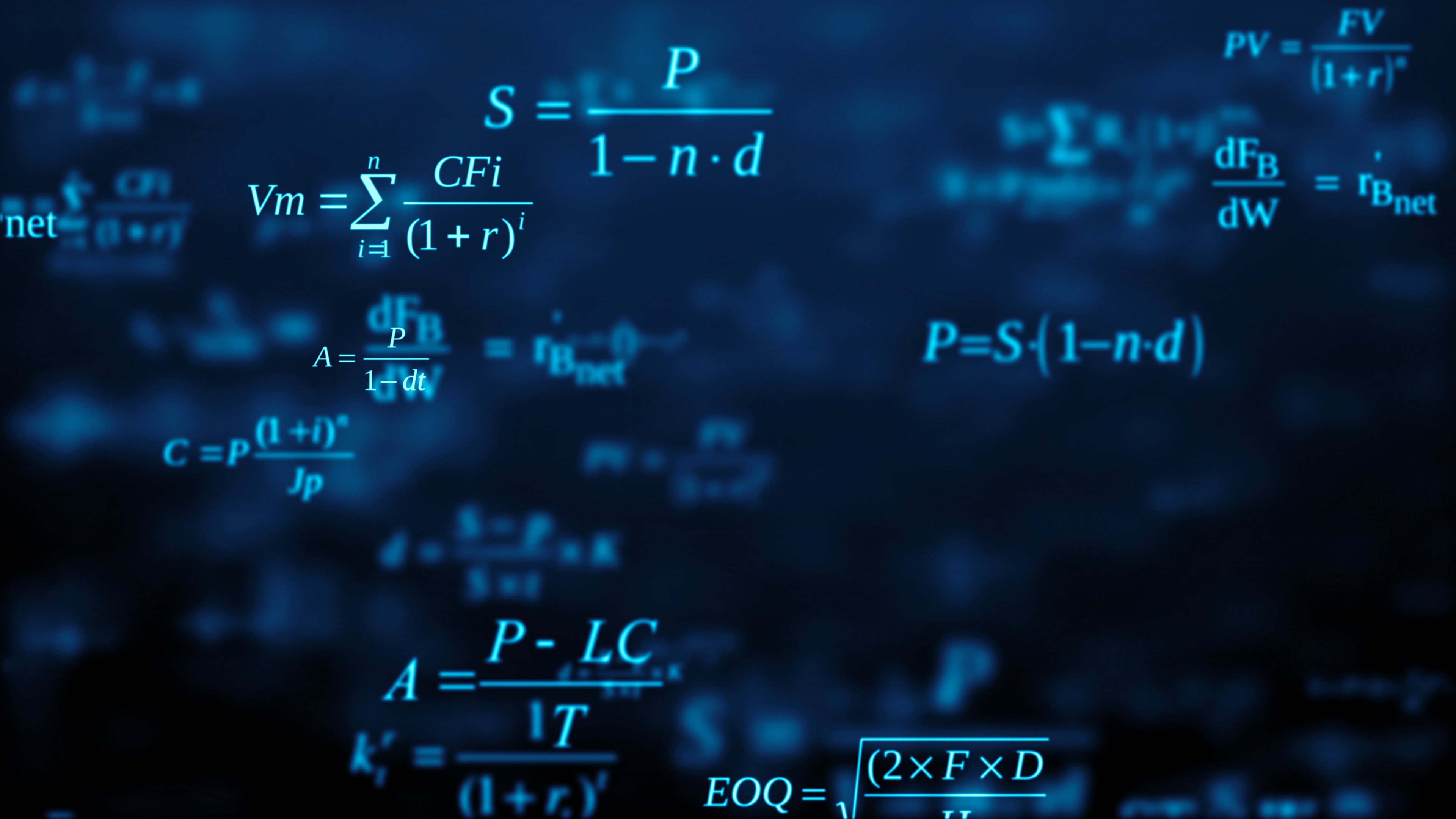 Varie formule fisiche compaiono come su uno schermo